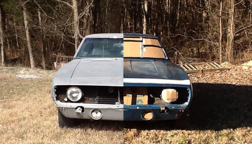 Classic car restoration blasting in Southern California