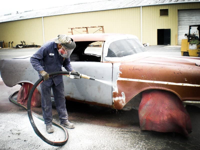 Auto Body Blasting dustless blasting