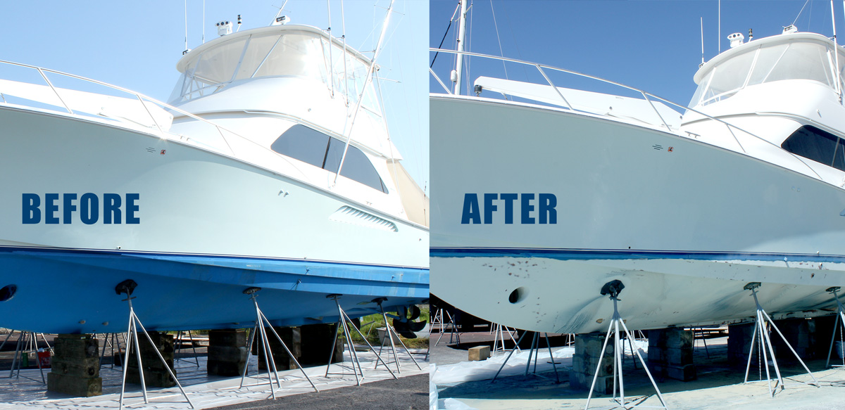 Completed marine blasting